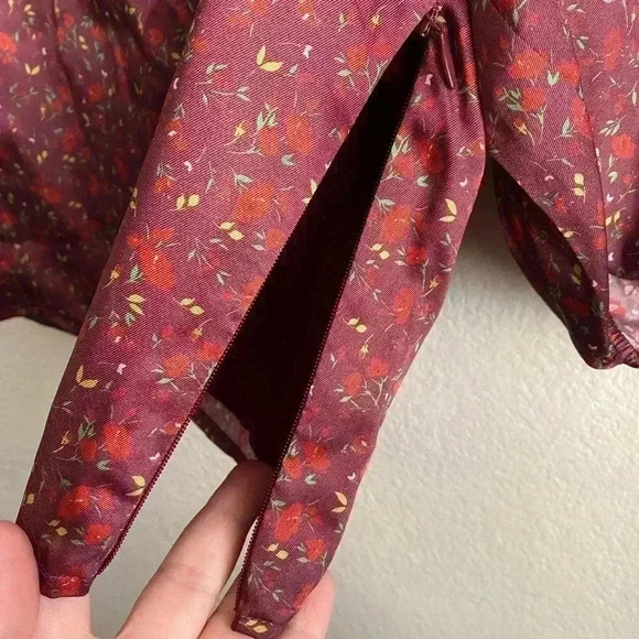 🆕Senlis Whispy Rose Michele Puff Sleeve Top S🆕 - Picture 10 of 15